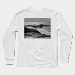 About to Splash. Panther Beach, California Long Sleeve T-Shirt